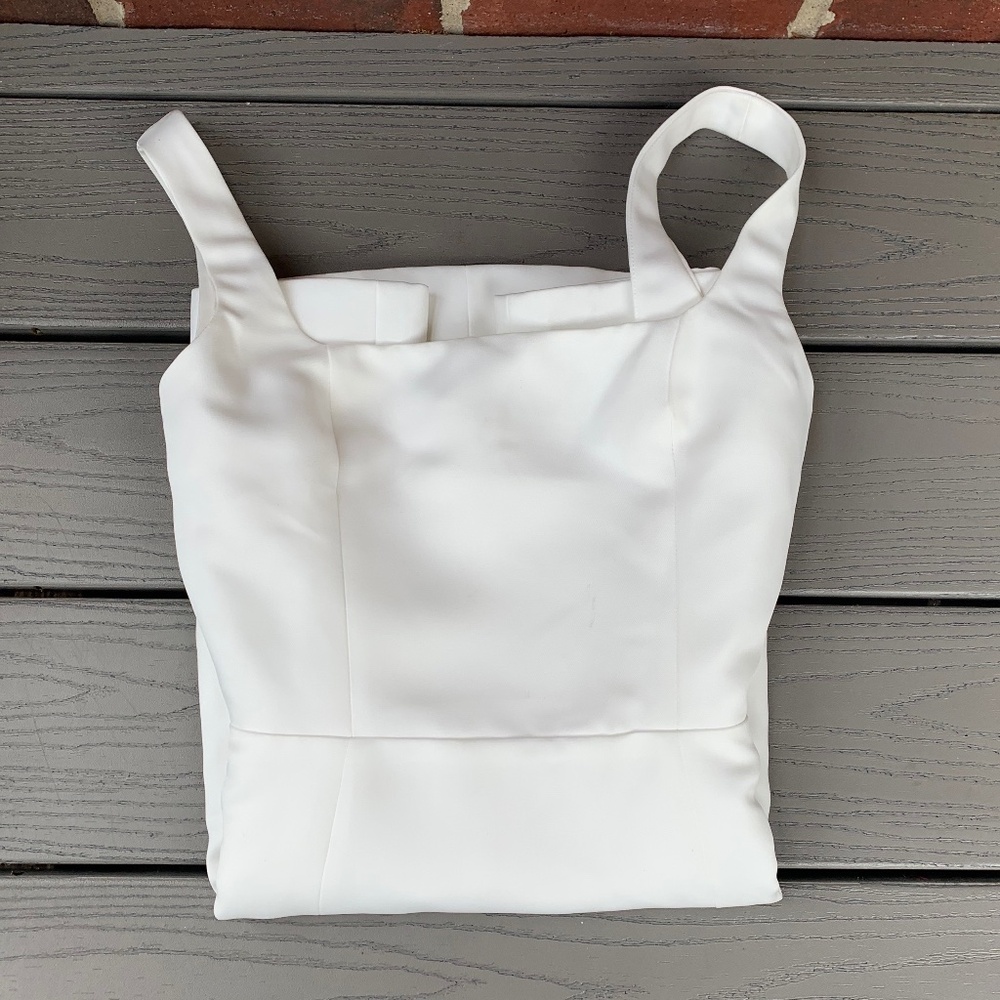 Elliatt White Mini Dress with Square Neck